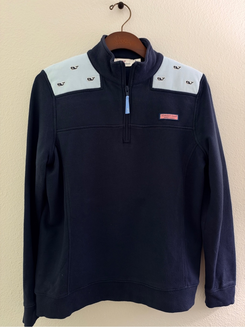 Vineyard Vines Navy Whale Shep Shirt - Medium - MSRP $135